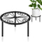 TOSKING Heavy Duty Metal Plant Stand - 7.9-inch Decorative Round Plant Stand,