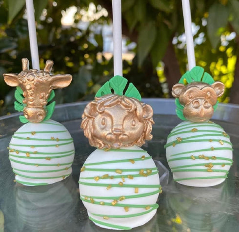 JeVenis 2 PCS Jungle Safari Animal Cake Mold for Cupcake Decoration and Jungle Safari Animal Cake