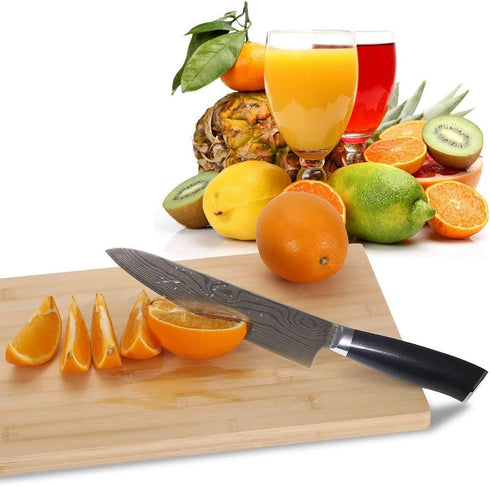8" Japanese Chefs Knife - Gyuto Knife with G10 Balanced Ergonomic Handle, Razor Sharp High Carbon Stainless Steel