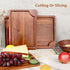 Set 3 AIDEA Wood Cutting Board, Wooden Cutting Boards for Kitchen, Acacia Wood Chopping Board of with Deep Juice