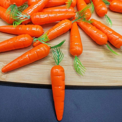 30 Pcs Artificial Mini Carrots, Lifelike Fake Carrot for Decoration Easter, Artificial Vegetable Simulation Mini