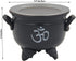 Large Metal Charcoal Incense Burner, OM Design