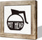 MLTEye Coffee Pot Head Sign, Wooden Box Decor Set for Home, Decorative Table