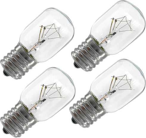 8206232A Light Bulbs for Whirlpool GE Microwave Under Hood - 40W 125V E17, 4-Pack Microwave Oven Light Bulb