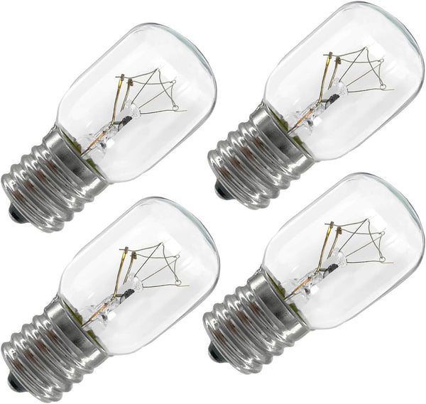 8206232A Light Bulbs for Whirlpool GE Microwave Under Hood - 40W 125V E17, 4-Pack Microwave Oven Light Bulb