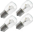 8206232A Light Bulbs for Whirlpool GE Microwave Under Hood - 40W 125V E17, 4-Pack Microwave Oven Light Bulb