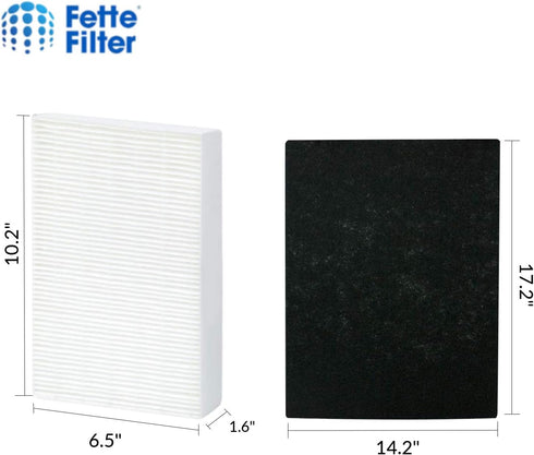 Fette Filter - HEPA Air Purifier Set, 3 HEPA + 4 Pre-Filters, Compatible with Honeywell HPA300, HPA304, HPA8350 & More