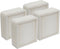 PUREBURG Replacement True HEPA Filter for Smart Air QT3 Portable Air Purifier, 4-Pack H13 Air Clean Dust Pet-hair
