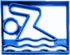 SWIMMING SYMBOL SCHOOL POOL WATER SWIM SPORT ATHLETICS COOKIE CUTTER - MADE IN USA PR2498