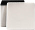 White,12.6"x12.6"x12.6" PINPLUS Storage Ottoman Cube Square Shaped Ottomans with Storage Foot Stool Footrest for Lving