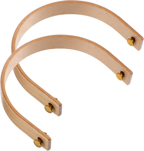 Luxshiny 2 Sets Wooden Teapot Handle Replacement, U Shape Kettle Handle for Stovetop Teapot, Pottery, Stainless Steel