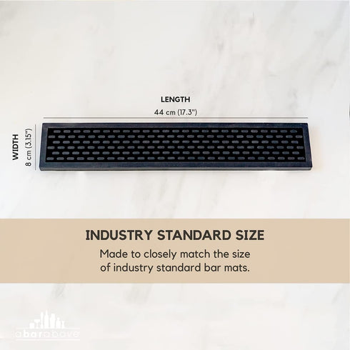 Premium A Bar Above Heavy Duty Bar Mat, Food Safe Silicone for Bartending, Coffee, Dish Drying Mats