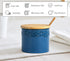 Sugar Bowl With Lid and Spoon, Ceramic Sugar Jar, Blue Sugar Cube Container with Spoon, Sugar Dish