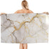 Swimming 31.5 51.2 Inch DADABULIU Bath Towel Marble Gray Gold White Beach Towels Soft Absorbent Washcloths Quick Dry