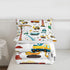 Set Set, Bulldozer Set 2Pcs Excavator Comforter Twin Size, Tractor Machinery Trucks Bedding Construction Vehicle Down