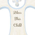 NAT and Jules Bless This Child Hanging Cross, Blue