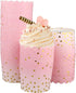 50 Pcs Colorful Greaseproof Paper Baking Cups, Large 5 Oz Cupcake Paper Liners for Wedding Party