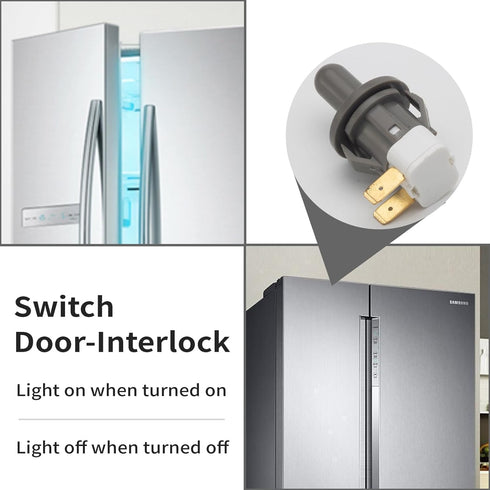 DA34-00066C Refrigerator Door Switch Compatible with Samsung Refrigerator Door Light Switch Replaces AP5306252 2705488 PS4138763