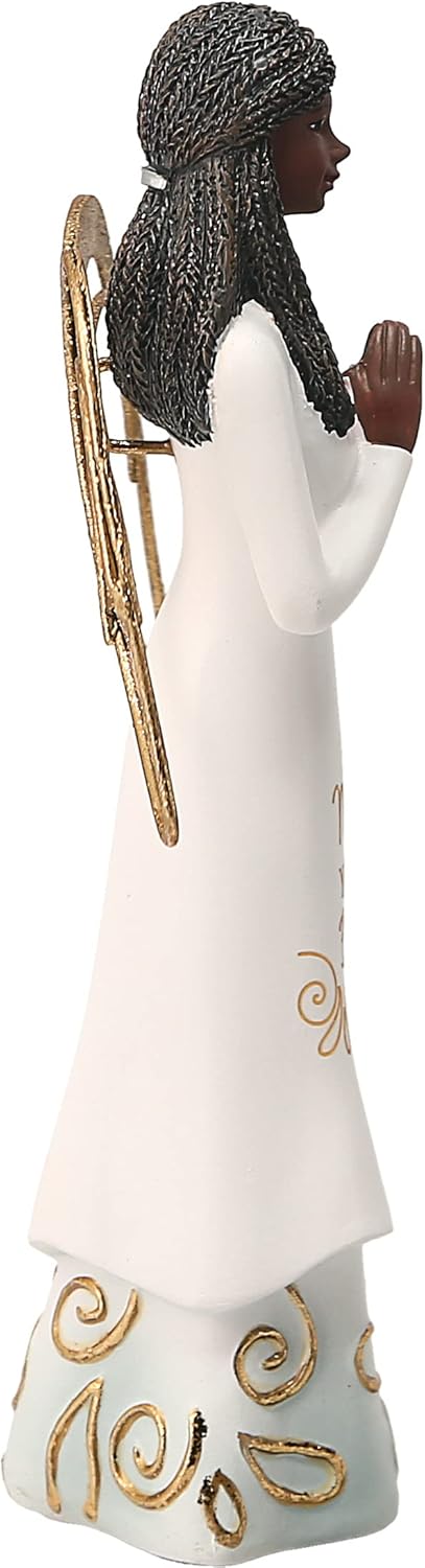 Pavilion Gift Company Mother You are A Blessing, 5.5 Inch African American Praying Collectible Resin Angel Figurine
