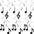 Zonon 25 Pieces Musical Note Hanging Swirl, Music Foil Whirl Theme Party Decoration for Wedding Baby Shower