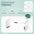 4 Packs 5mm Cup11.8 4.72 4.72 Inch Kitchen Cabinet Shelf Organizer, Acrylic Clear Shelf Riser, Thick Spice Rack
