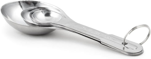 Fox Run 4-Piece Stainless Steel Measuring Scoops, 0.75 x 1.75 x 5.25 inches, Metallic