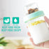 4oz 16 oz 6Pack, Glass Overnight Oats Containers with Lids Yogurt Parfait Cups with Dry and Wet Separation, Breakfast