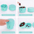 Cherry Pitter - Portable Corer Tool for Pitting up to 6 Cherries at Once, Dishwasher Safe ABS Construction, Blue