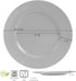 Calypso Basics Melamine Salad Plates Set of 6, 8.5 Inch, Gray, BPA-Free, Break-Resistant