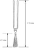 Fenghuangwu Curtain Tiebacks, Handmade Rope Curtain Tie Backs for Home Decor (Silver, 4p)