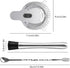 SENHAI Stainless Steel Cocktail Muddler, Spiral Mixing Spoon & 4-Prong Bar Strainer - Bartender's Tool Set