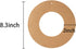 20 Pieces Hanging Wreaths Paper Round Christmas Ornaments with 20 Strings for DIY Craft Decoration