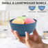 Wheat Straw Bowls, 10 OZ Snack Bowls Set of 8, Unbreakable Ice Cream Bowls, Alternative Plastic Bowls Reusable, Small Bowls for Snack, Dessert and Appetizer (Multicolor) by BUSOKIP
