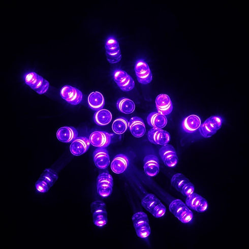 Super Z Outlet 30 Mini Bulb LED Fairy String Lights, 158" Long in Purple for Home Decoration, Christmas, Wedding