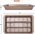 Nonstick Brownie Pan,High Carbon Steel Baking Pan,Non Stick Brownie Pans with Dividers,Makes 18 Pre-cut Brownies All at Once,for Oven Baking by Iimin