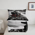 Set Set Set 3D Insert,1 Retro Train Comforter Twin Size,Black Red Old Train Car Bedding Rail Transportation Vehicles