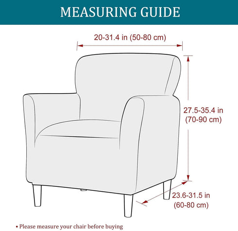 1-Piece 07 NILUOH Banquet Armchair Slipcover Stretch Chair Covers with Arms Printed Soft Accent Chair Cover Anti-Slip