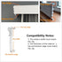 Valance Clips 6pcs Clear Plastic Hidden Clip for 3'' Window Blinds, Valance Retainer Holder