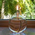 Firefly Fuels Refillable Glass Candle, Liquid Bliss Petite Orb Reusable Oil Candle