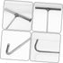 T-Hook Water Meter Key, Heavy Duty Manhole Cover Lifting Tool, Stainless Steel Jack Vault Door Hooks