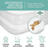 Abstract 28x52x8 100 Waterproof Mattress Cover - Standard Cribs & Toddler Beds -Vinyl Plastic Protective Zippered