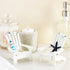 Set of 4 Mini Beach Chair for Bathroom, Nautical Home Decor, Ocean Decorations, Beach Decor (4 in)