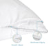 Body Pillow Protector Waterproof 2 Pack, Zippered Body Pillow Cover 21"x 55" White Pillowcase, Machine Washable