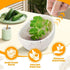 Rimigood Handmade Ceramic Herb Stripper Bowl-Ceramic Herb Peeling Bowl Kitchen Herbs Leaf Stripping Tool Pottery Herb