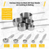Joyhill Measuring Cups and Spoons Set of 10 Piece, Stainless Steel Measuring Cups Stackable, Nesting Metal Measuring Cups for Dry & Liquid Ingredients, Cooking & Baking by JOYHILL