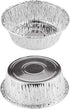 100 Pack 4" Round Tart Pie Foil Pans Disposable Pans Aluminum Foil Tart & Pie Tins Pans for Baking,Cooking,Storage or Reheating by Oopsu