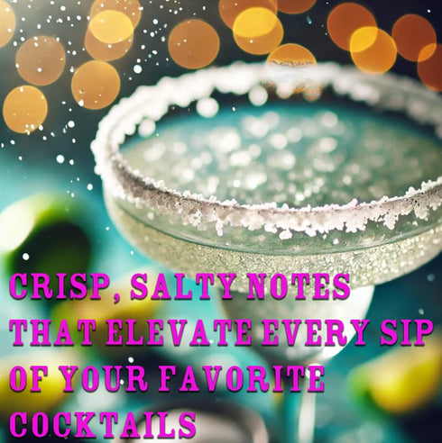 Rimmer, Rimming 8 Classic Margarita Salt Cocktail Salt For Drinks, Margarita Salt Glass Garnish Ounces Resealable Bag
