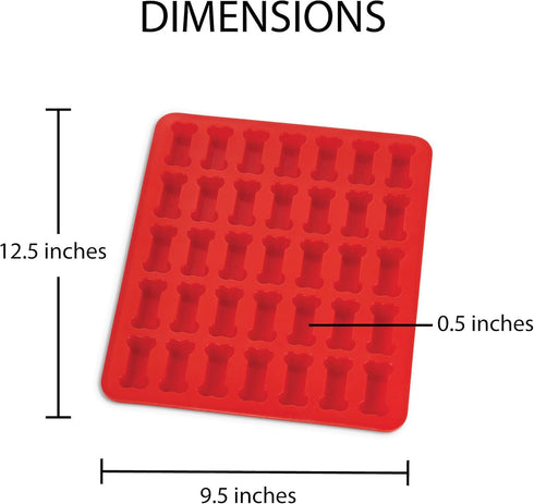 Mrs. Anderson's Baking Silicone Dog Biscuit Pan, Non-Stick European-Grade Silicone