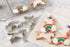 3-Piece Unicorn Cookie Cutter Set, Stainless Steel Unicorn, Rainbow & Head Shapes, Dishwasher Safe
