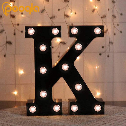Decorative LED Illuminated Letter Marquee Sign, Alphabet Marquee Letters with Lights for Home Bar Decoration